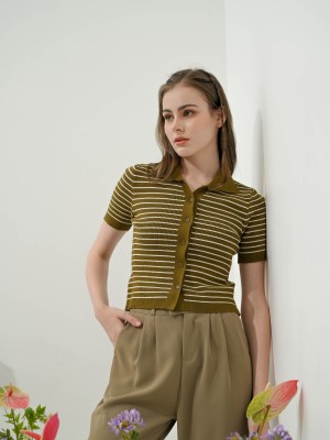 Sara Stripes Knit Shirt