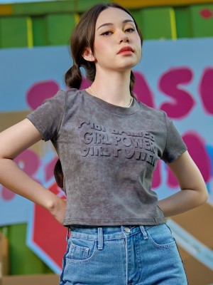 SEA CORE Girl Power Washed Tee RO1