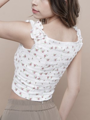 Bridget Flower Print Corset Top