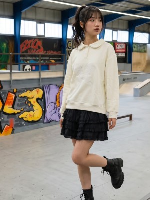 JR NRC Unwashed White Rabbit Lace Sweat Polo