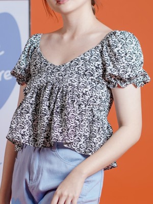 ER Flower Print Top