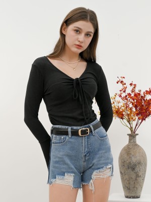 SEA CORE Long Sleeves Center Tied Tee