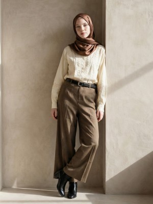 EID Lace Edge Vollar Embroidery Shirt