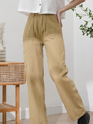 Anya Cargo Brown Denim