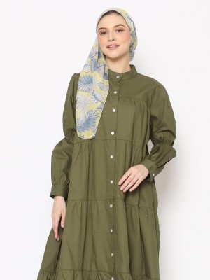 ANF Tiered Maxi Shirt Dress