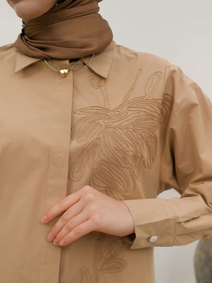 WW Flower Embroidery Shirt