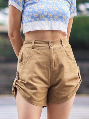 Aline Color Denim Short 