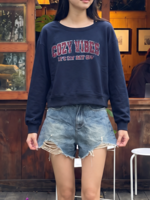 JR PG 'Cozy Vibes' Off Side Jersey Top