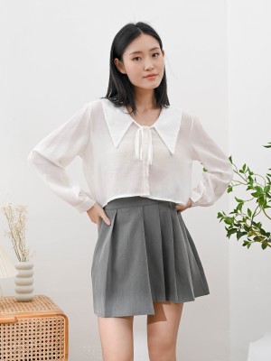 Alda Wide Collar Shirt