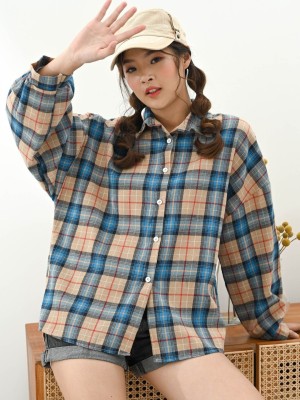 TM Oversize Checkered Shirt