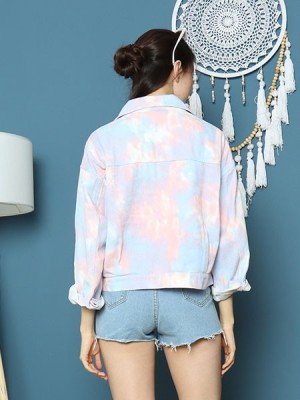 Cottage Core Pastel Tie Dyed Denim