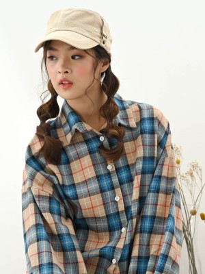 TM Oversize Checkered Shirt