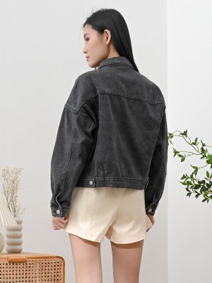 Lani Jacket Black Denim