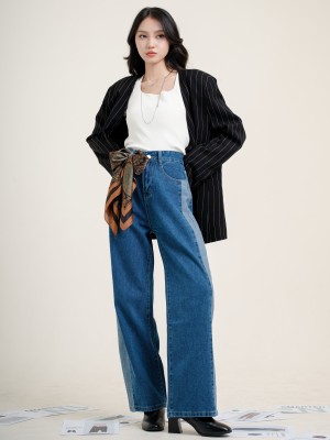 SMARTEN SIDE LIGHT BLUE COLORED DENIM JEANS