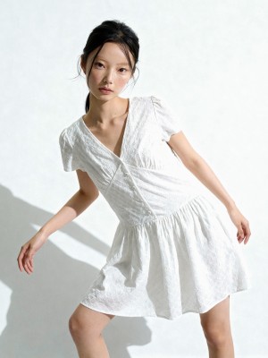 Stella Embroidery Mini Dress