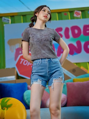 SEA CORE Girl Power Washed Tee RO1