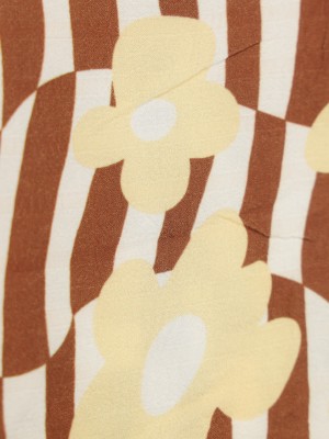 Sibley Flower Drawn Spagheti Strap Top