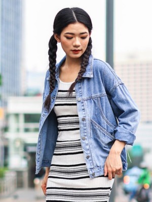 Double Pocket Front Denim Jacket