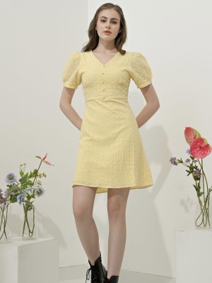 Flower Eyelet Summer Dress