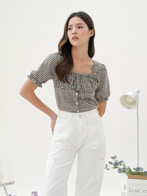 Olivia Checkered Top