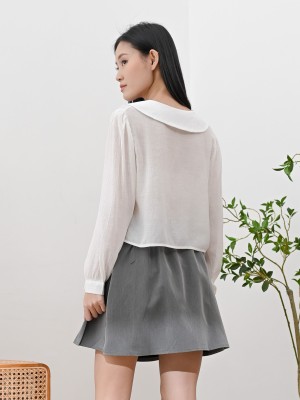 Alda Wide Collar Shirt