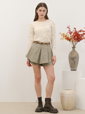 SEA Pleats Earth Color Skort