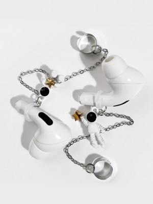 Airpods Astronaut Star Silver Color Earhatch