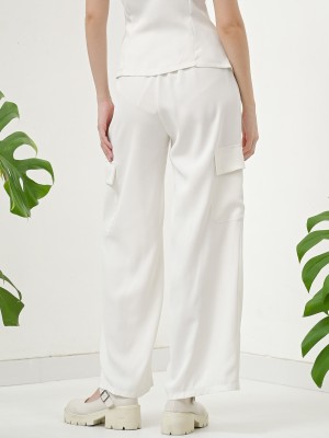 FELIZ23 Abigail Utility Pocket Wide Leg Trousers Pants