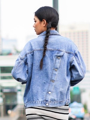 Double Pocket Front Denim Jacket