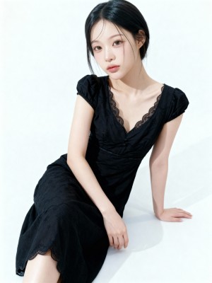 Kathy Embroidery Vintage Midi Dress