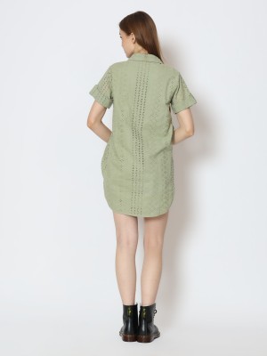 BFP HG Embroidery Shirt Dress