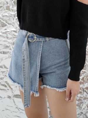 FELIZ23 Skort Denim With Belt 