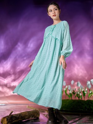 WW ELITE Kasrah Eyelet Maxi Dress