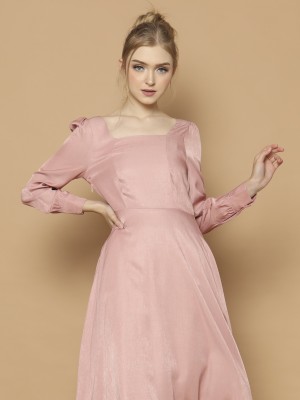 CH21 Long Sleeves Midi Dress