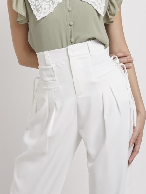 HG Side Tied Wide Leg Trousers