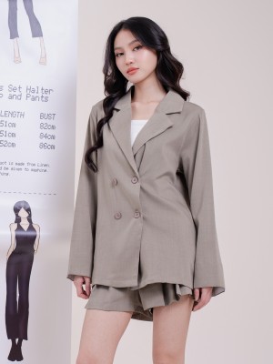 SMARTEN Bundling Blazer with Pleats Short