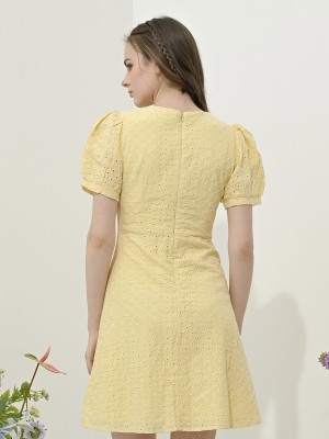 Flower Eyelet Summer Dress