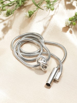 Silver Plated Knot Necklace