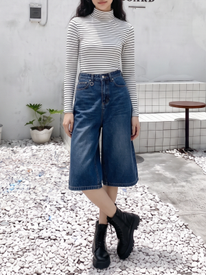 PG Dark Denim Washed Jorts