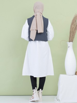 EID23 Yalina Suede Shirt Dress