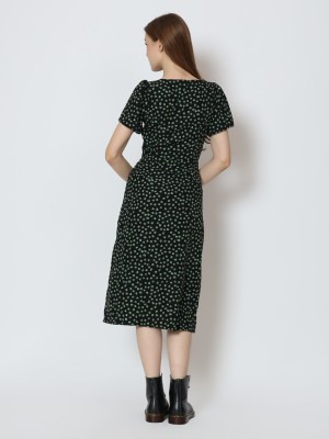 BFP Square neck flower dress