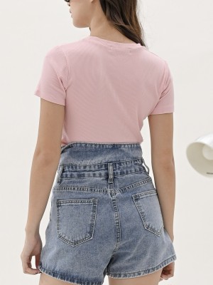 Flip Waist Denim Short