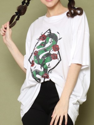 Roses Snake Long Tee