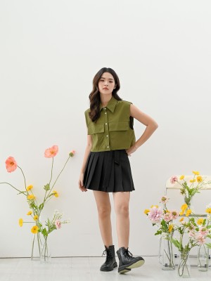 BFP Utility Pocket Semi Crop Shirt