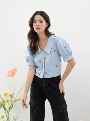 CNY Pineapple emboidered shirt