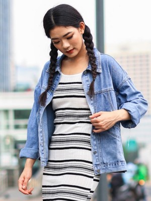 Stripes Knitted Dress