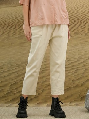 EID4 Denim Elastic Waist Monochrome Pants