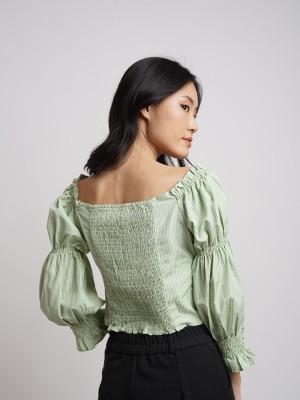 HG Off Shoulder Gingham Top