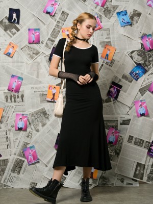 Cut Out Back Jersey Dress