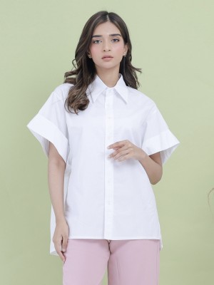 EID23 Yasira folded sleeves oversize shirt